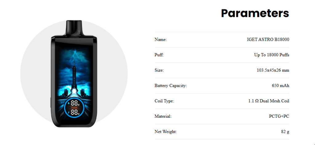 IGET ASTRO, IGET ASTRO Australia, IGET ASTRO B18000, IGET ASTRO 18000 Puffs, Buy IGET ASTRO IGET ASTRO Vape, IGET Vape Australia, Buy IGET Vape Australia, 18000 Puff Vape, Dual Mesh Coil Vape Smart Display Vape, Rechargeable Vape, USB-C Rechargeable, Authentic IGET, Genuine IGET Premium Vape Australia, Vape Shop Australia, Buy Vape Online Australia, Fast Shipping Australia Best IGET Vape Australia