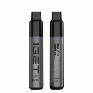 IGET HOT Aloe Vera Grape Ice 5500 Puffs Disposable Vape