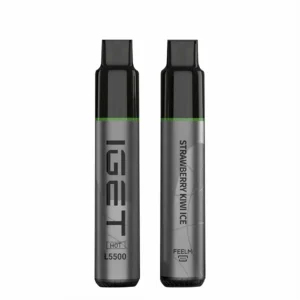 IGET HOT Strawberry Kiwi Ice 5500 Puffs Disposable Vape