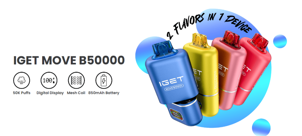 IGET MOVE B50000, IGET MOVE B50000 Australia, IGET MOVE B50000 50000 Puffs, Buy IGET MOVE B50000, IGET MOVE B50000 Vape IGET Disposable Vape, 50000 Puff Vape, Dual Flavour Vape, Mesh Coil Vape, Digital Display Vape, Rechargeable Vape, USB-C Rechargeable Authentic IGET, Premium Vape Australia, Australia Vape Store