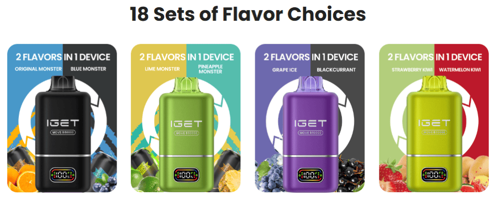 IGET MOVE B50000, IGET MOVE B50000 Australia, IGET MOVE B50000 50000 Puffs, Buy IGET MOVE B50000, IGET MOVE B50000 Vape IGET Disposable Vape, 50000 Puff Vape, Dual Flavour Vape, Mesh Coil Vape, Digital Display Vape, Rechargeable Vape, USB-C Rechargeable Authentic IGET, Premium Vape Australia, Australia Vape Store
